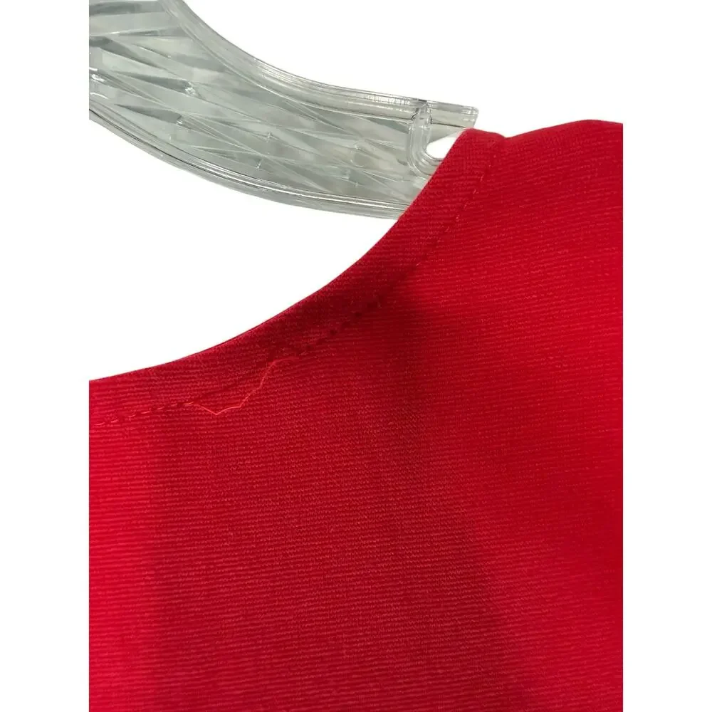 Polo Ralph Lauren Girl's Dress Black Red Holiday‎ Christmas Long Sleeve Large